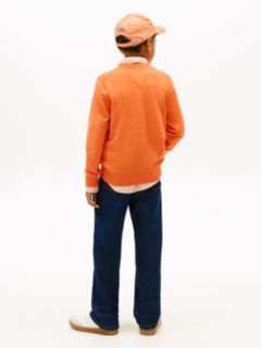 Essential Crew Neck Jumper — Orange 4