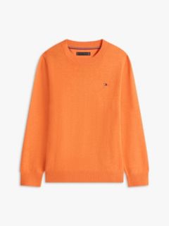 Essential Crew Neck Jumper — Orange 5