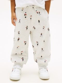 Print Terry Cuffed Joggers — Grey 2