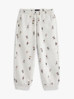 Print Terry Cuffed Joggers — Grey 5