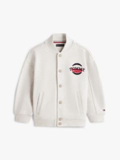 Snap-Button Basketball Bomber Jacket — Grey 5