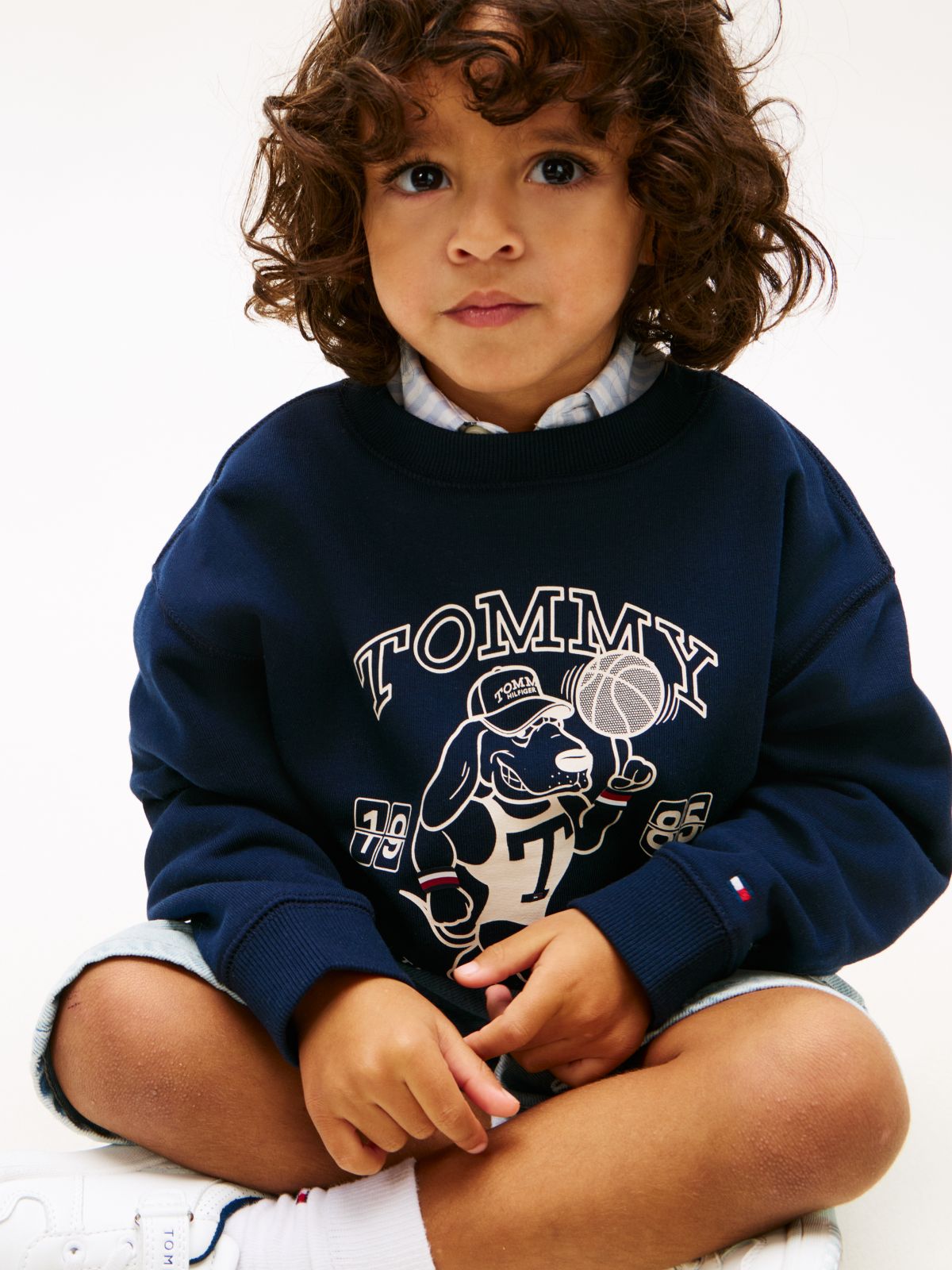 Graphic Logo Terry Sweatshirt — Blue