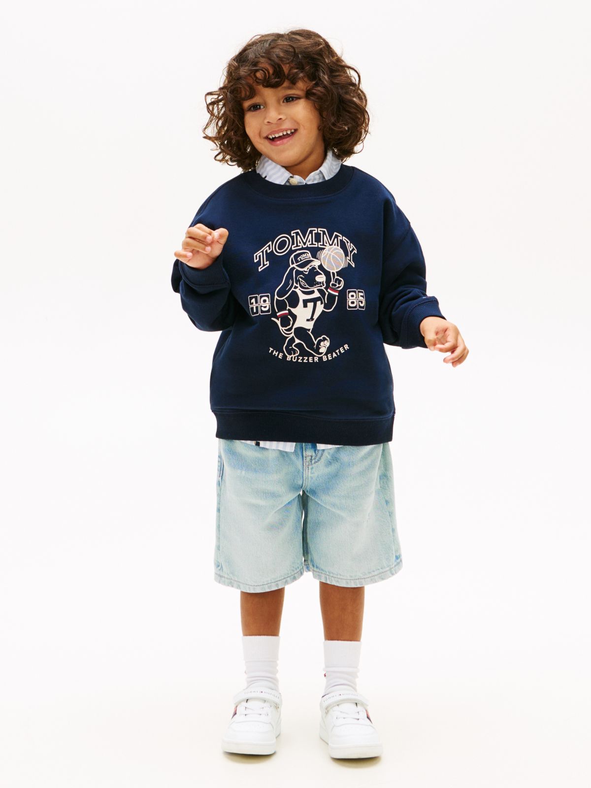 Graphic Logo Terry Sweatshirt — Blue