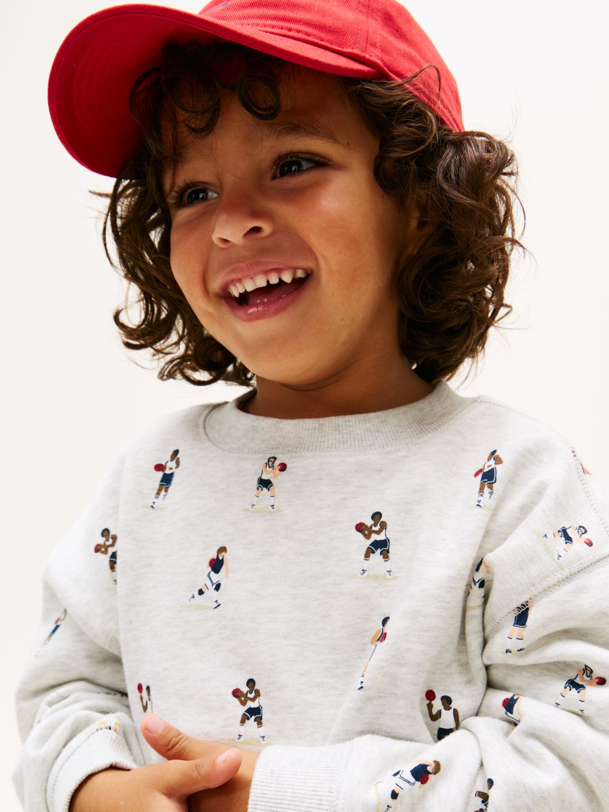 Graphic Logo Terry Sweatshirt — Grey