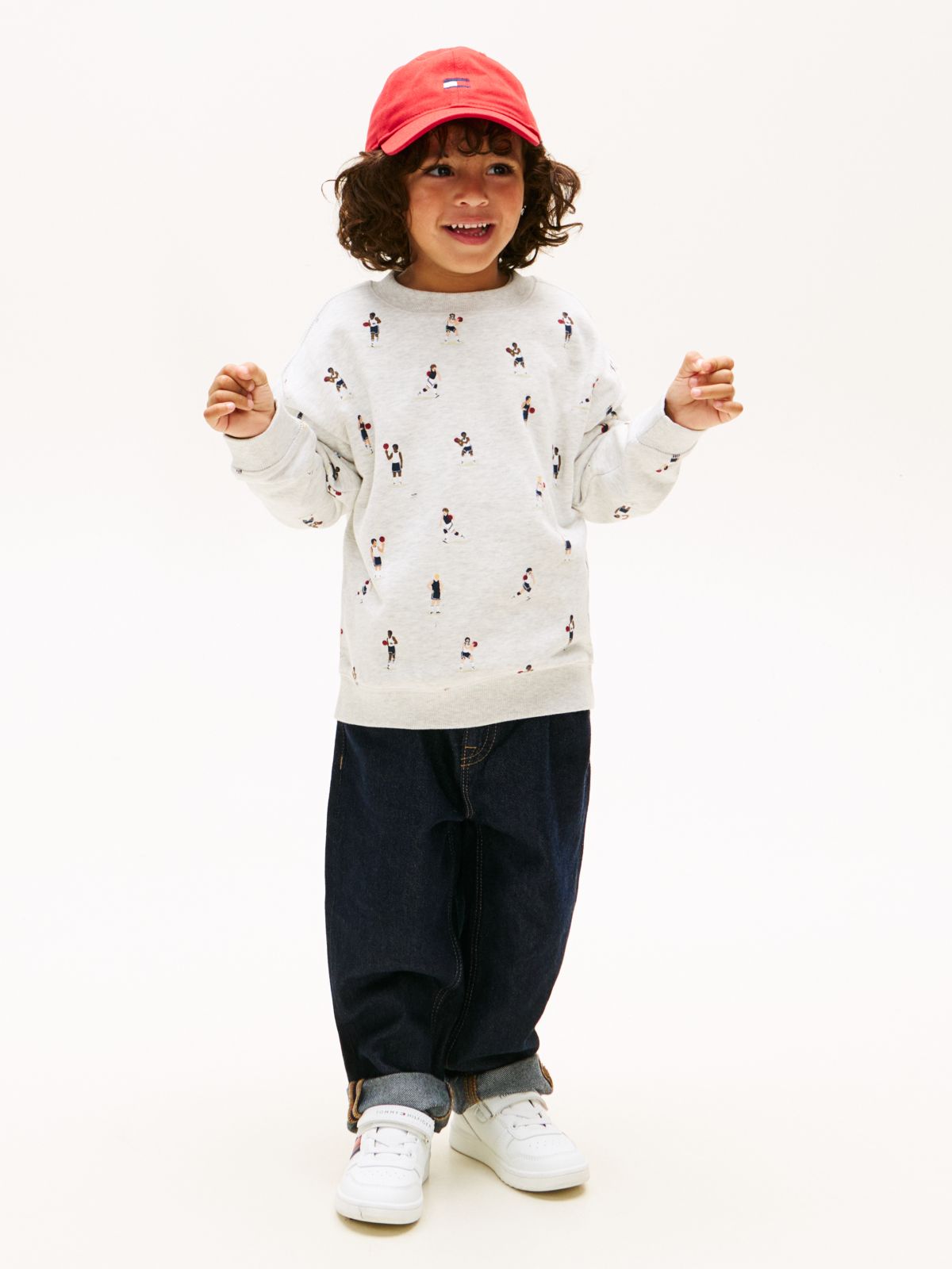 Graphic Logo Terry Sweatshirt — Grey