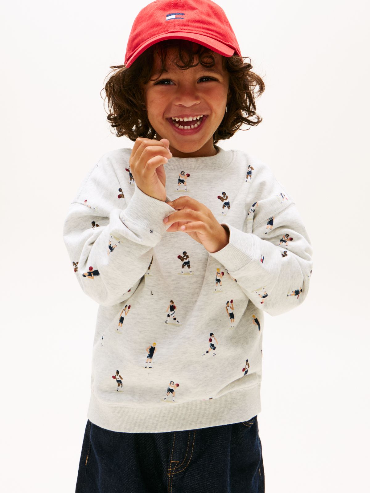 Graphic Logo Terry Sweatshirt — Grey