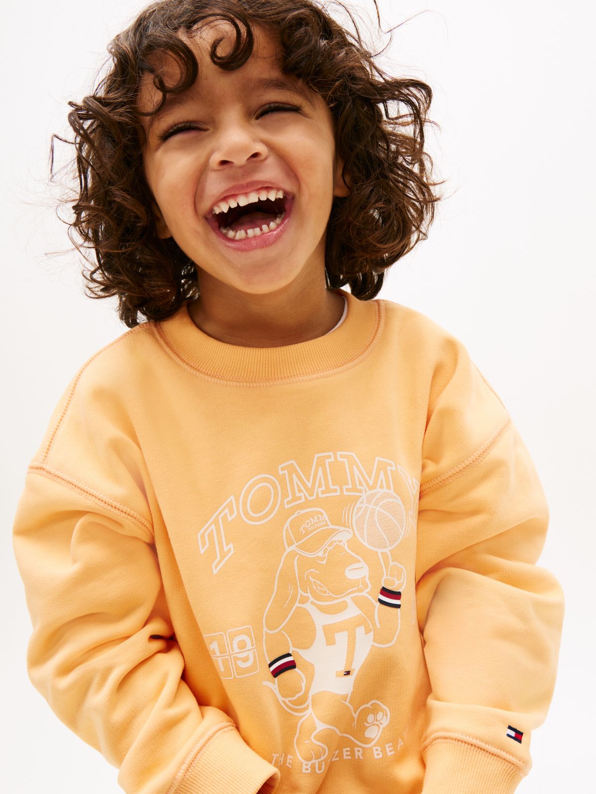 Graphic Logo Terry Sweatshirt — Orange