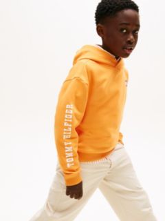 Wavy Flag Terry Hoody — Orange 4