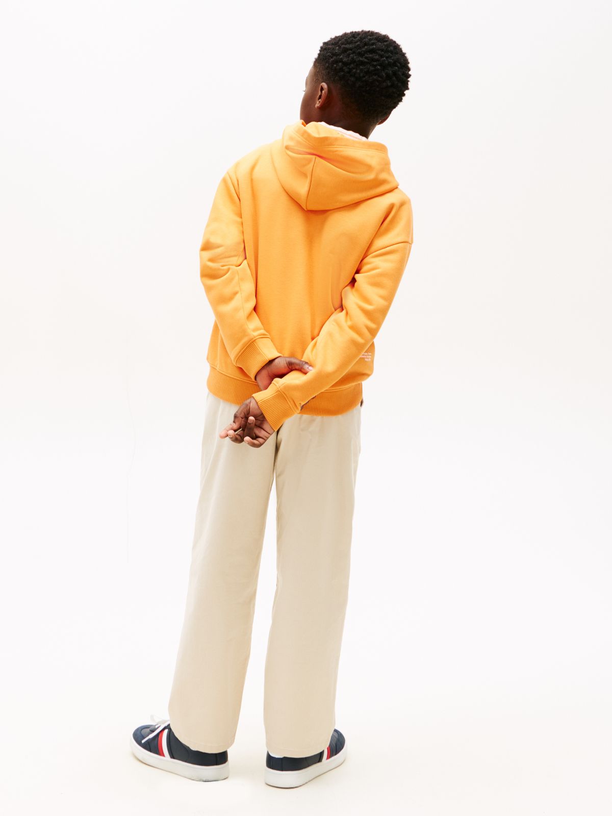 Wavy Flag Terry Hoody — Orange