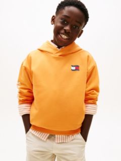 Wavy Flag Terry Hoody — Orange 1