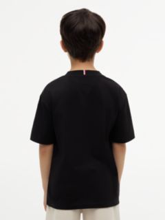 Flag Logo Jersey Crew Neck T-Shirt — Black 4