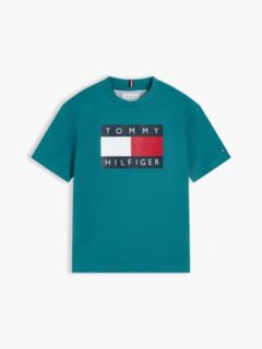 Flag Logo Jersey Crew Neck T-Shirt — Green 5