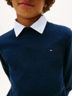 Essential Pure Lambswool Jumper — Blue 2