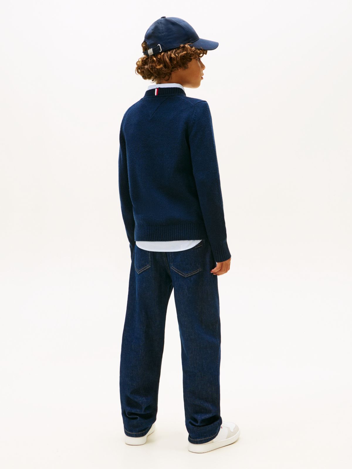 Essential Pure Lambswool Jumper — Blue