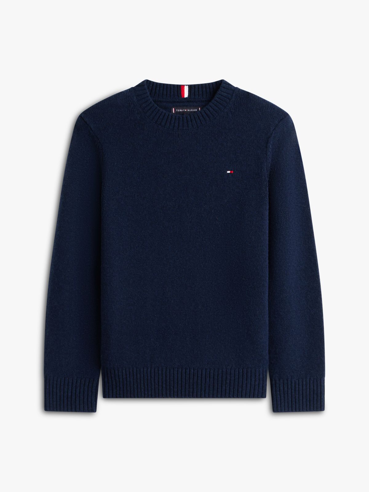 Essential Pure Lambswool Jumper — Blue