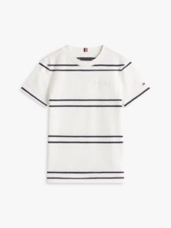 Essential Embossed Logo Jersey T-Shirt — White 5