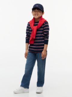 Stripe Relaxed Long Sleeve T-Shirt — Blue 2