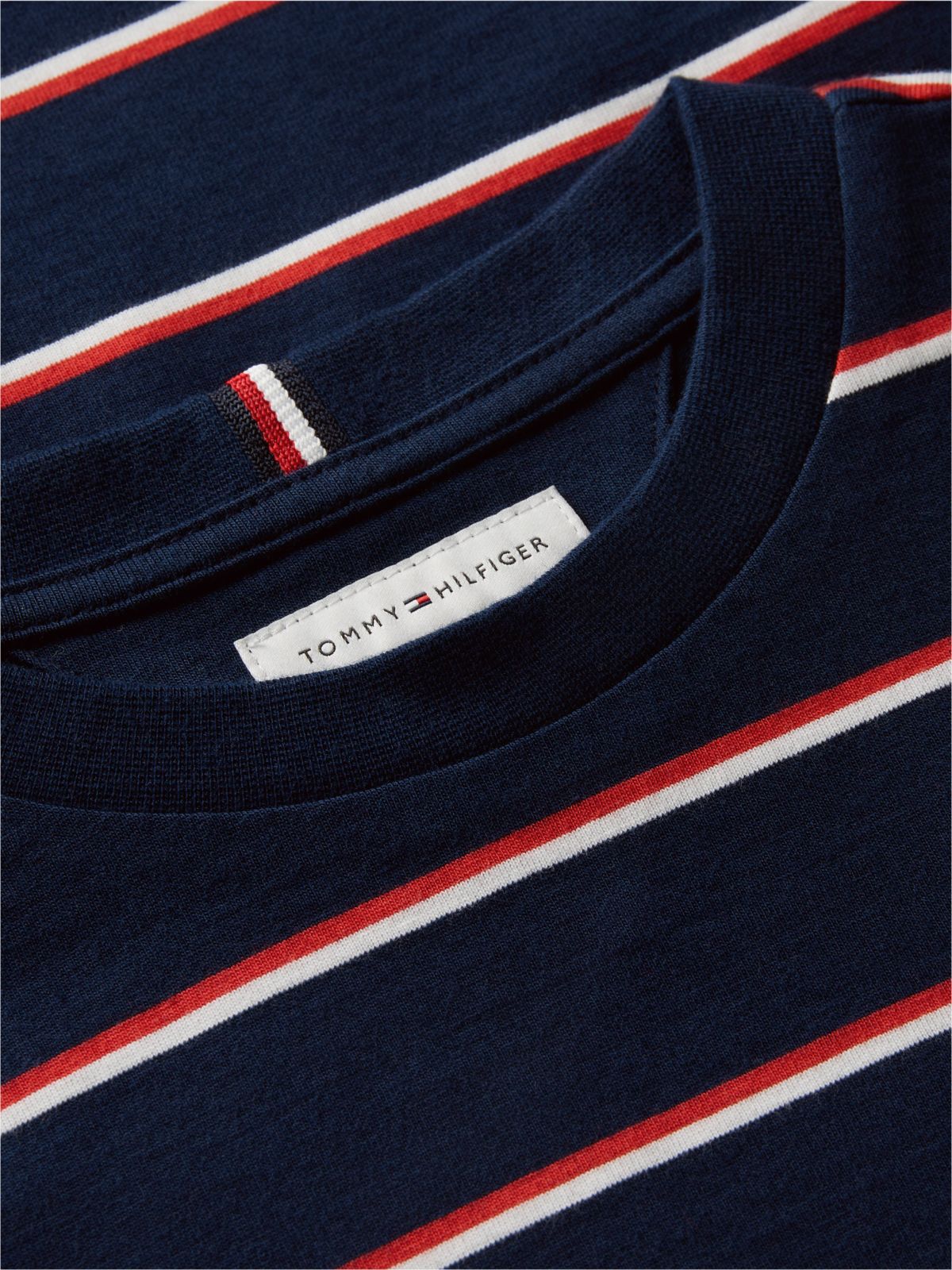 Stripe Relaxed Long Sleeve T-Shirt — Blue