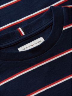 Stripe Relaxed Long Sleeve T-Shirt — Blue 6