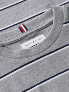 Stripe Relaxed Long Sleeve T-Shirt — Grey 6