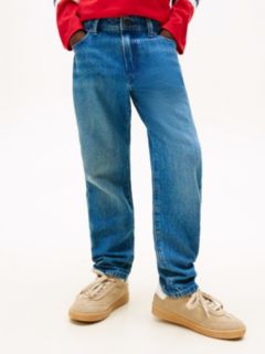 Dark Wash Straight Leg Jeans — Blue 2