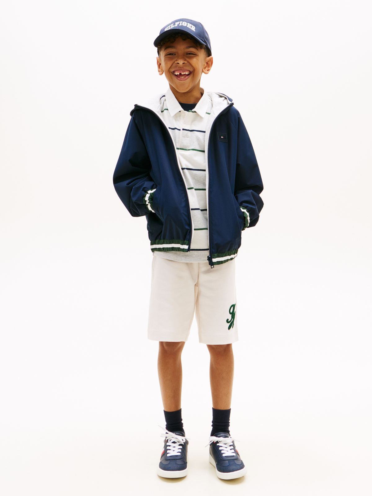 Ripstop Reversible Hooded Jacket — Blue