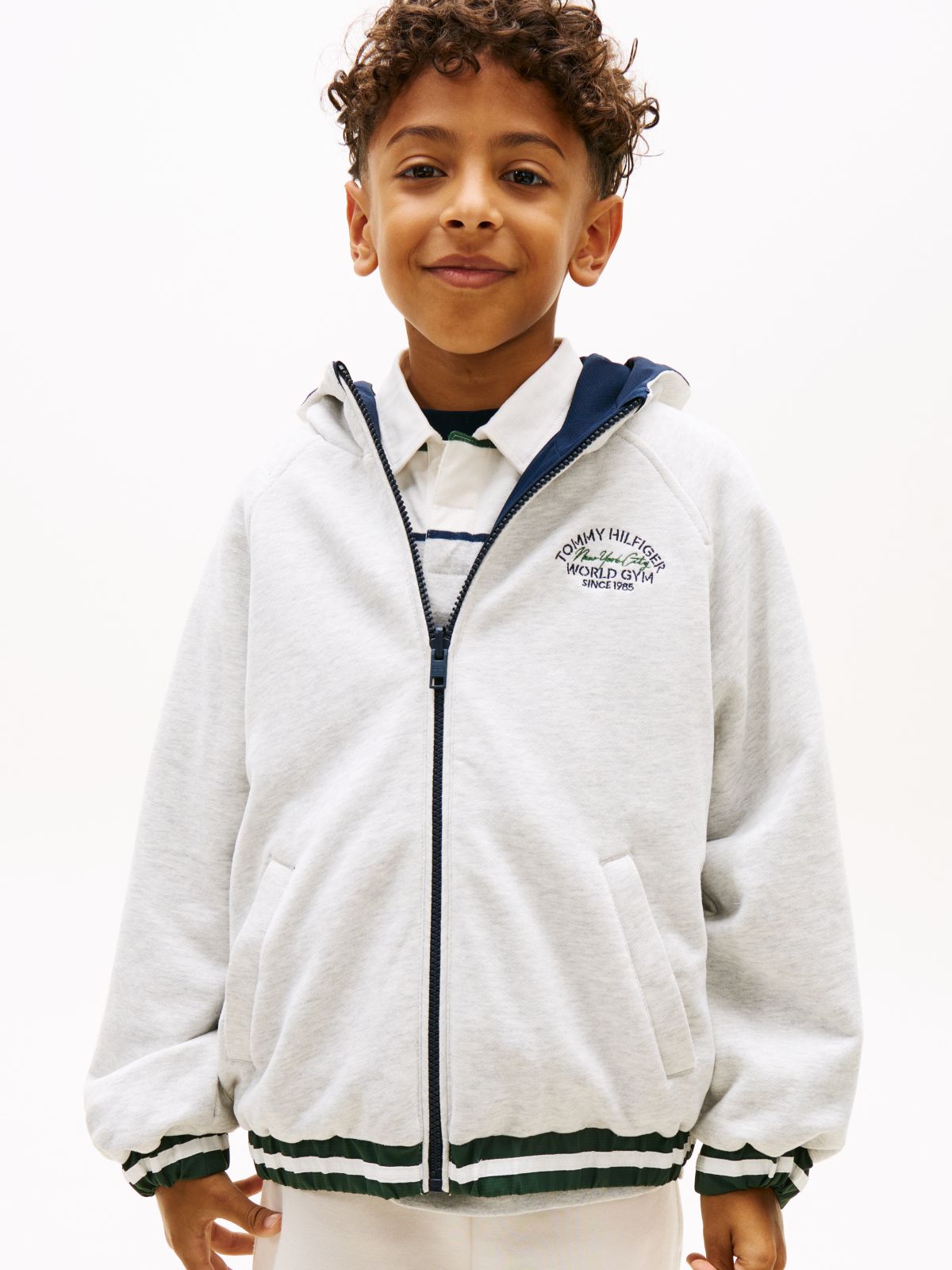 Ripstop Reversible Hooded Jacket — Blue