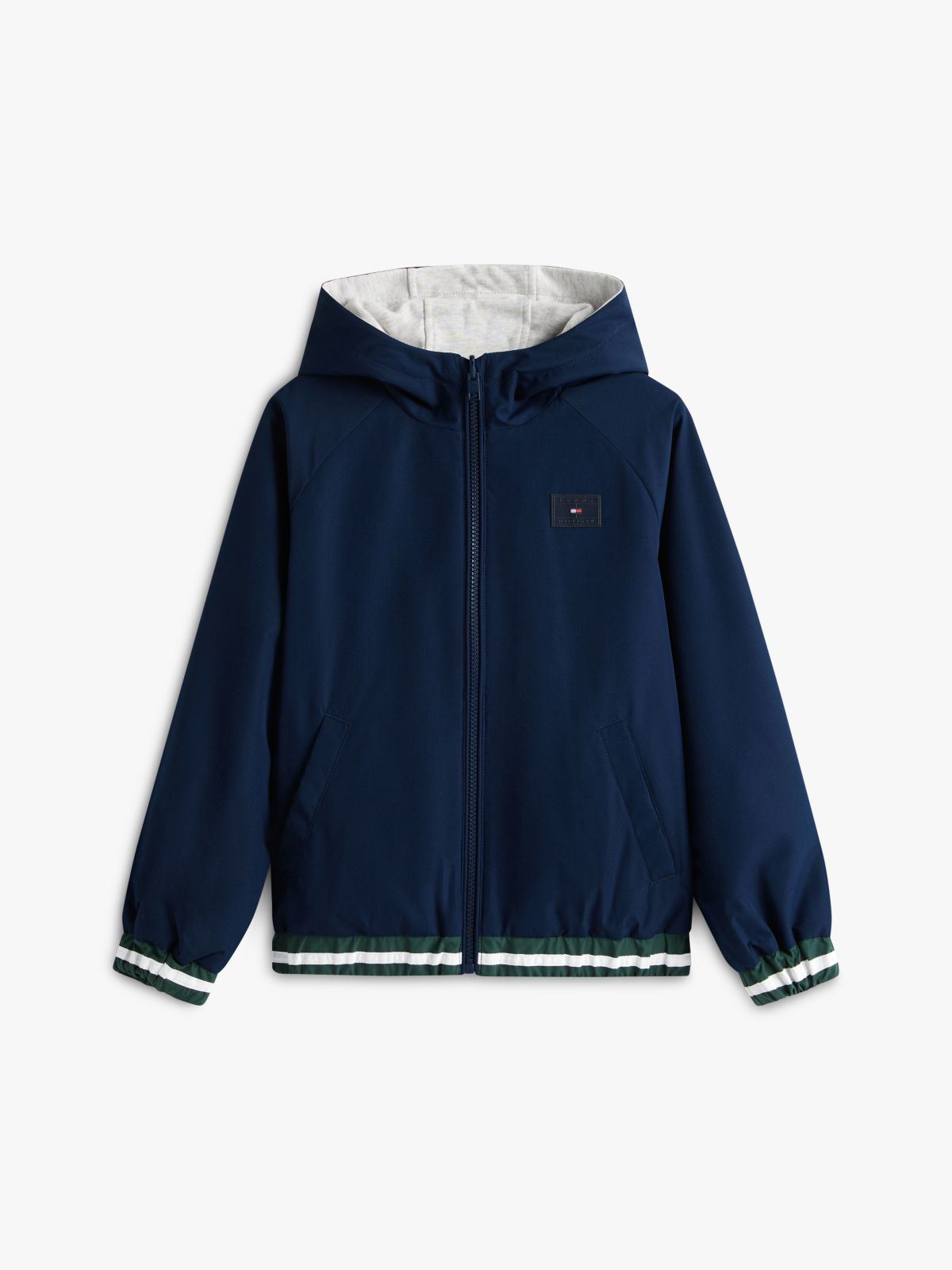 Ripstop Reversible Hooded Jacket — Blue