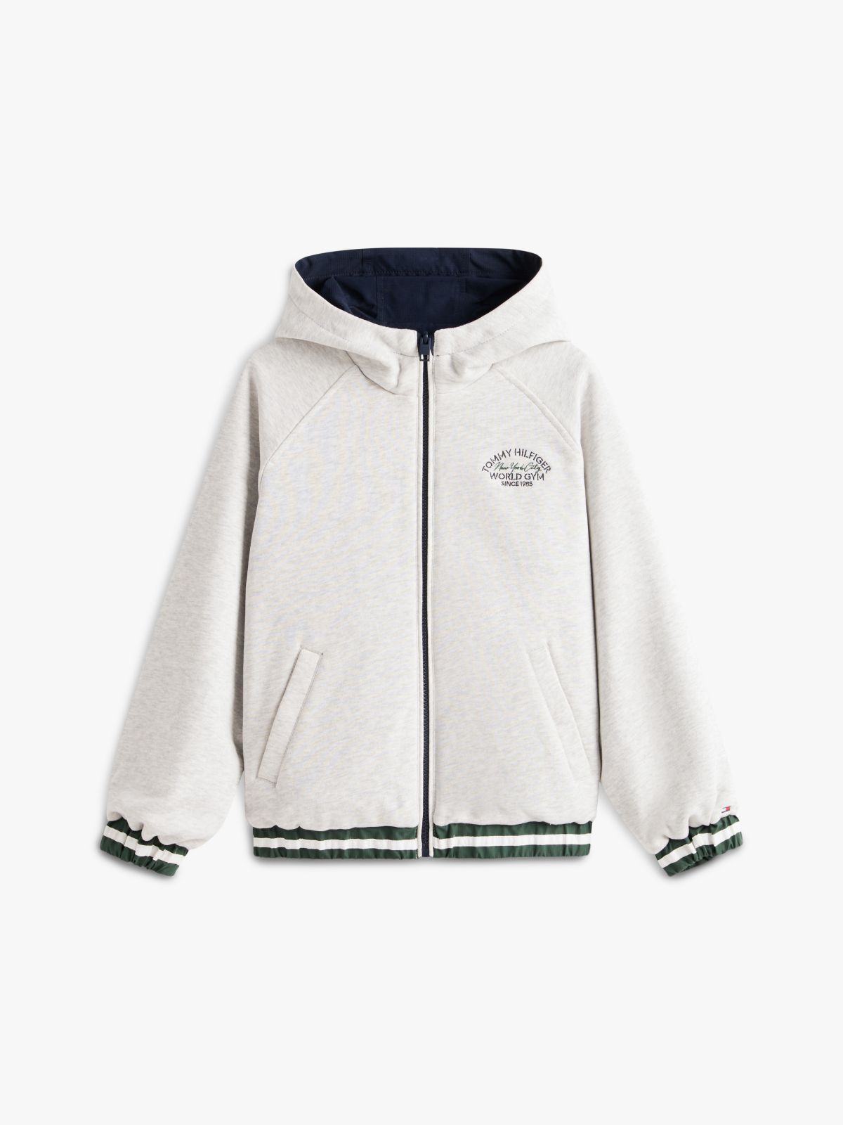 Ripstop Reversible Hooded Jacket — Blue