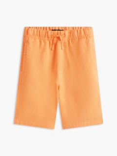 Linen Blend Relaxed Shorts — Orange 5