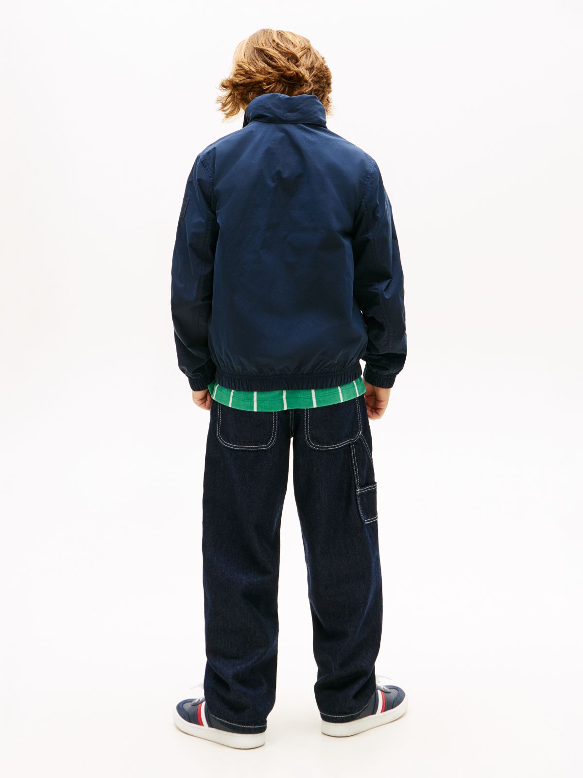 Essential Zip-Thru Hooded Jacket — Blue
