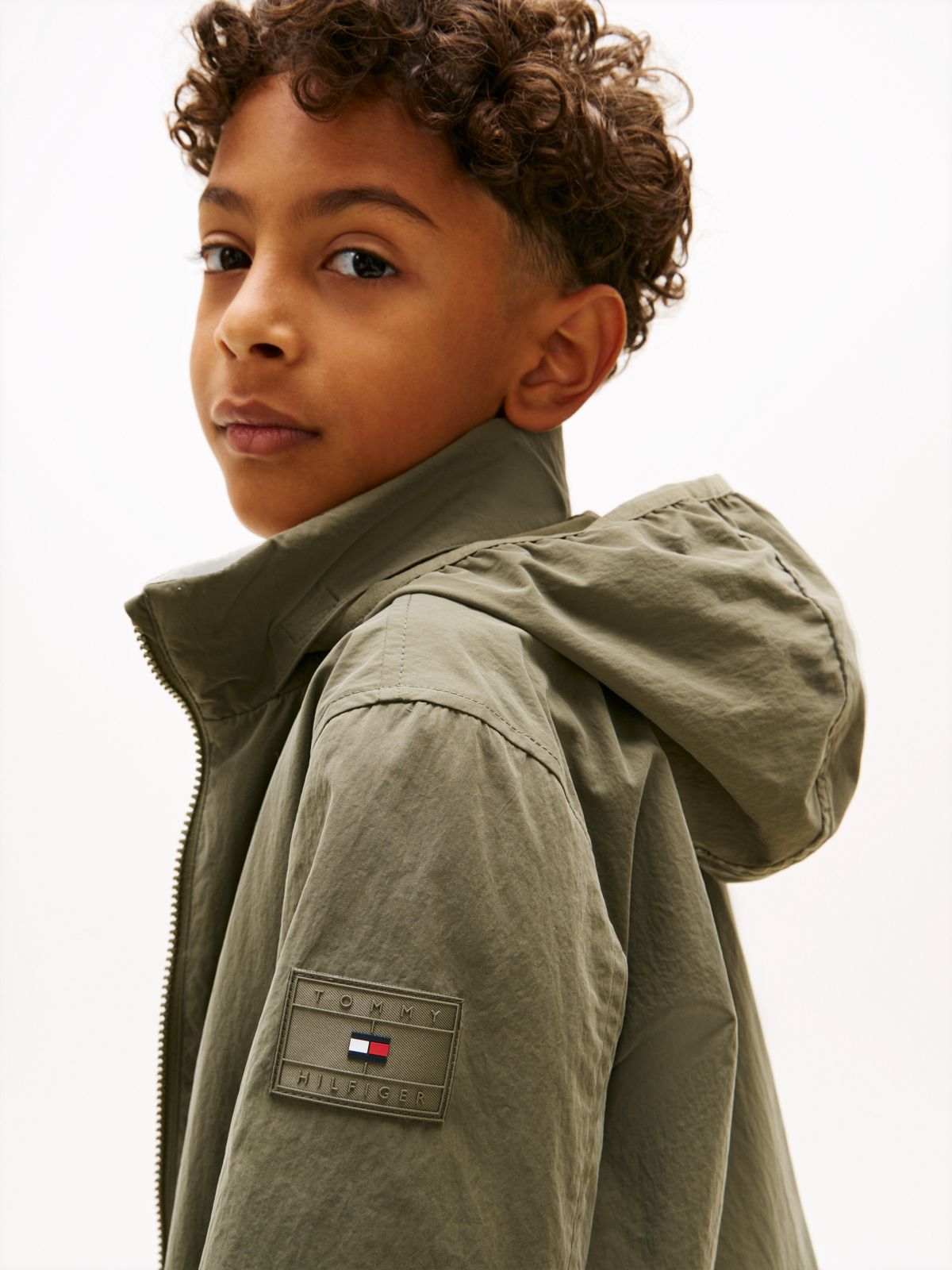 Essential Zip-Thru Hooded Jacket — Green