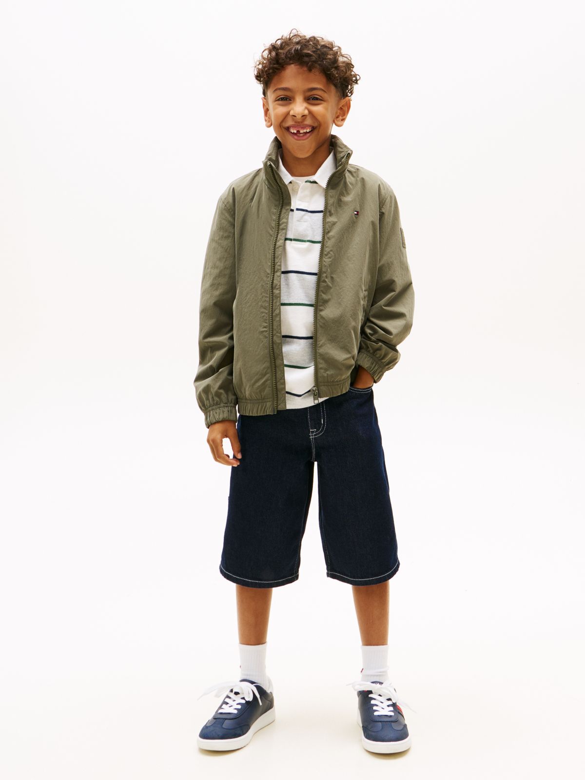 Essential Zip-Thru Hooded Jacket — Green