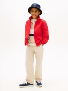 Essential Zip-Thru Hooded Jacket — Red 3