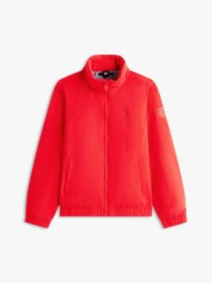 Essential Zip-Thru Hooded Jacket — Red 6