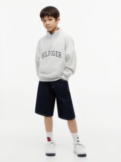 Logo Terry Quarter-Zip Sweatshirt — Grey 2