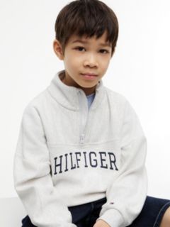 Logo Terry Quarter-Zip Sweatshirt — Grey 3