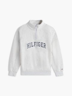 Logo Terry Quarter-Zip Sweatshirt — Grey 5