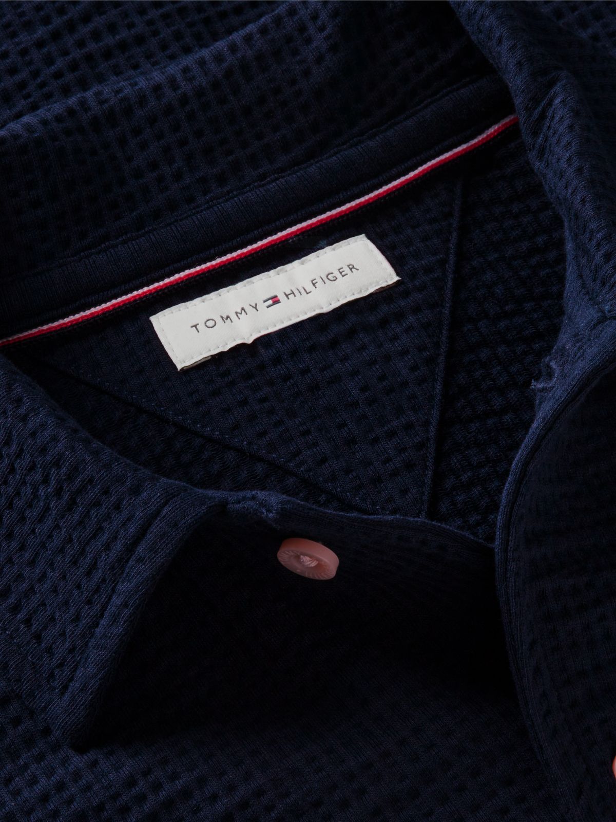 Essential Relaxed Fit Seersucker Short Sleeve Shirt — Blue