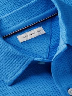 Essential Relaxed Fit Seersucker Short Sleeve Shirt — Blue 6