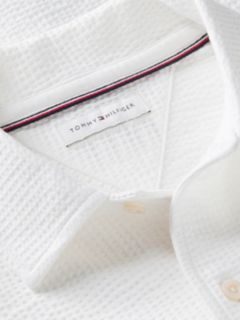 Essential Relaxed Fit Seersucker Short Sleeve Shirt — White 6