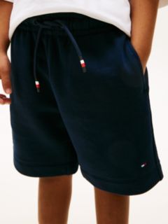 Wavy Flag Graphic T-Shirt And Sweat Shorts Set — Blue 3