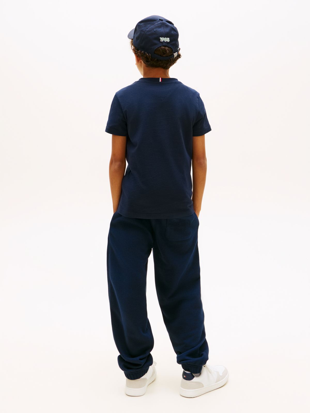 Logo Crew Neck Jersey T-Shirt — Blue