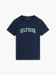 Logo Crew Neck Jersey T-Shirt — Blue 6
