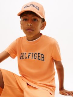 Logo Crew Neck Jersey T-Shirt — Orange 2