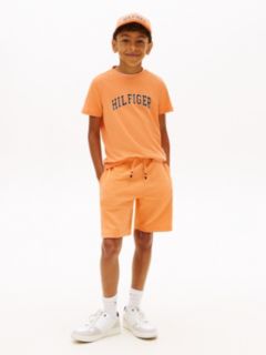 Logo Crew Neck Jersey T-Shirt — Orange 3