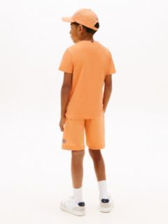 Logo Crew Neck Jersey T-Shirt — Orange 4