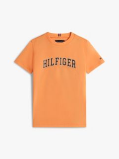 Logo Crew Neck Jersey T-Shirt — Orange 5
