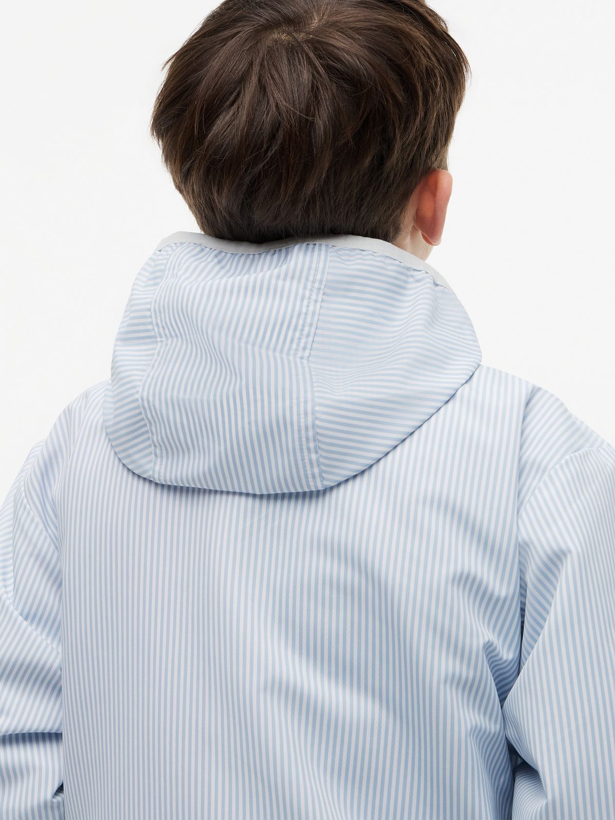 Stripe Logo Relaxed Regatta Jacket — Blue