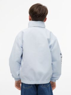 Stripe Logo Relaxed Regatta Jacket — Blue 6